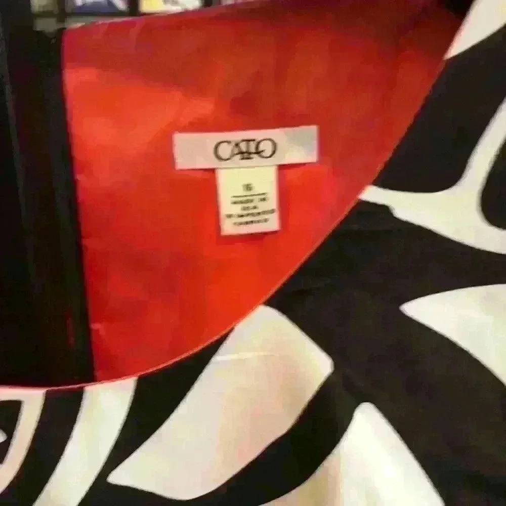 Cato size 16 Black‎ and White Dress #2228